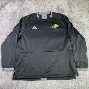 Adidas Sweatshirt Men's XL Black Baseball Embordered Fielder's Choice 2.0